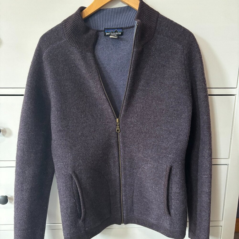 Patagonia Jacket, Purple, size small, 100% wool